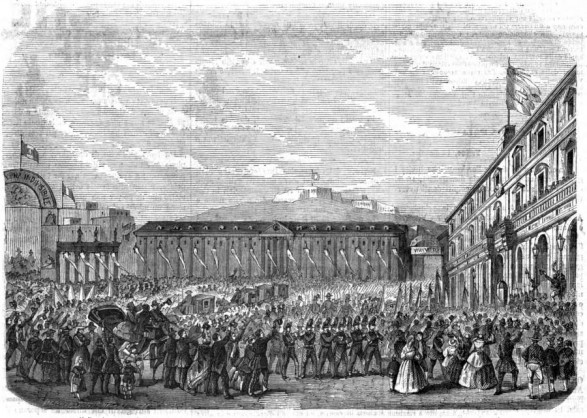 Ingresso del Re Vittorio Emanuele II a Napoli.