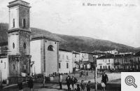 G. Bonfitto. San Marco in Lamis: il rione dei 'Pozzi' in una vecchia immagine.