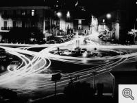 G. Bonfitto. Vecchio panorama notturno di S. Marco in Lamis