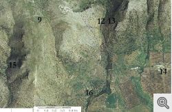 La valle di Vituro ripresa dal satellite