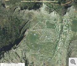 La valle di Vituro ripresa dal satellite