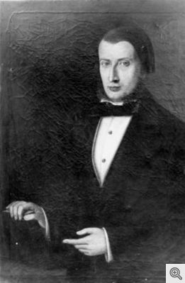 Olio raffigurante Marco Centola.