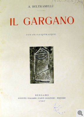 La copertina de 'Il Gargano' di Antonio Beltramelli.