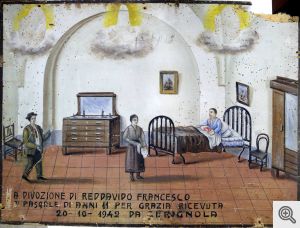 Tavoletta votiva n. 244 del 1942 - Malattia