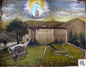 Tavoletta votiva n. 353 del 1924 - Incidente di carretto