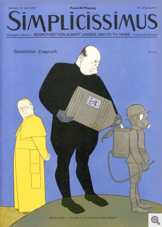 Simplicissimus del  1928 - Caricatura di Benito Mussolini