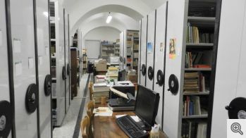 Una sala della Biblioteca di S. Matteo a S. Marco in Lamis