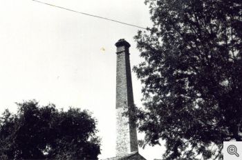 S. Marco in Lamis. Vecchia foto della ciminiera, ora abbattuta.