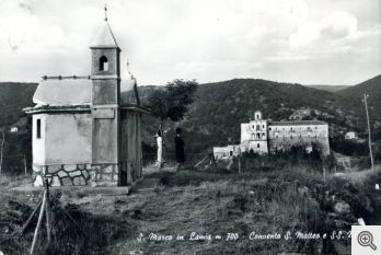 San Marco in Lamis: il Convento di San Matteo e la Cappella dei SS. Medici in una cartolina del 1967.