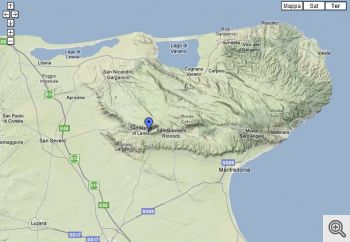 Mappa del Gargano.