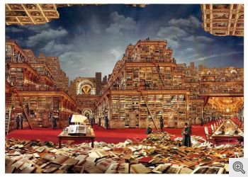 La biblioteca di babele - Foto tratta da http://fascinointellettuali.larionews.com/la-biblioteca-di-babele-di-borges-prende-vita-su-internet/
