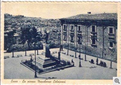 Enna. Piazza Napoleone Colajanni