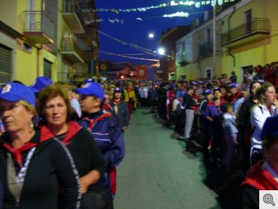 La 'cumpagnia' dei sammarchesi al suo ritorno da Monte Sant'Angelo - 2009.