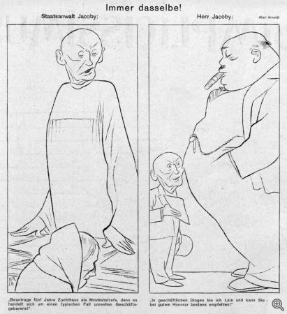 Simplicissimus del 1928 - Sempre lo stesso.