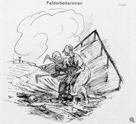 Simplicissimus del 1928 - Lavoratrici dei campi.
